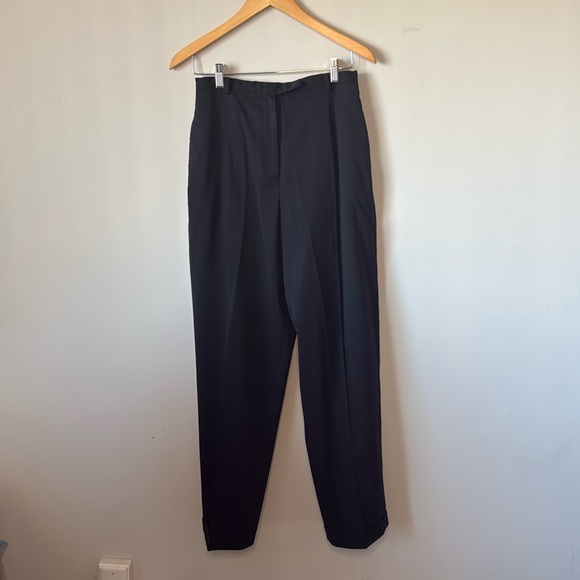 Valerie Stevens Black Stretch Wool Pant sz 10, 8 - Picture 1 of 4
